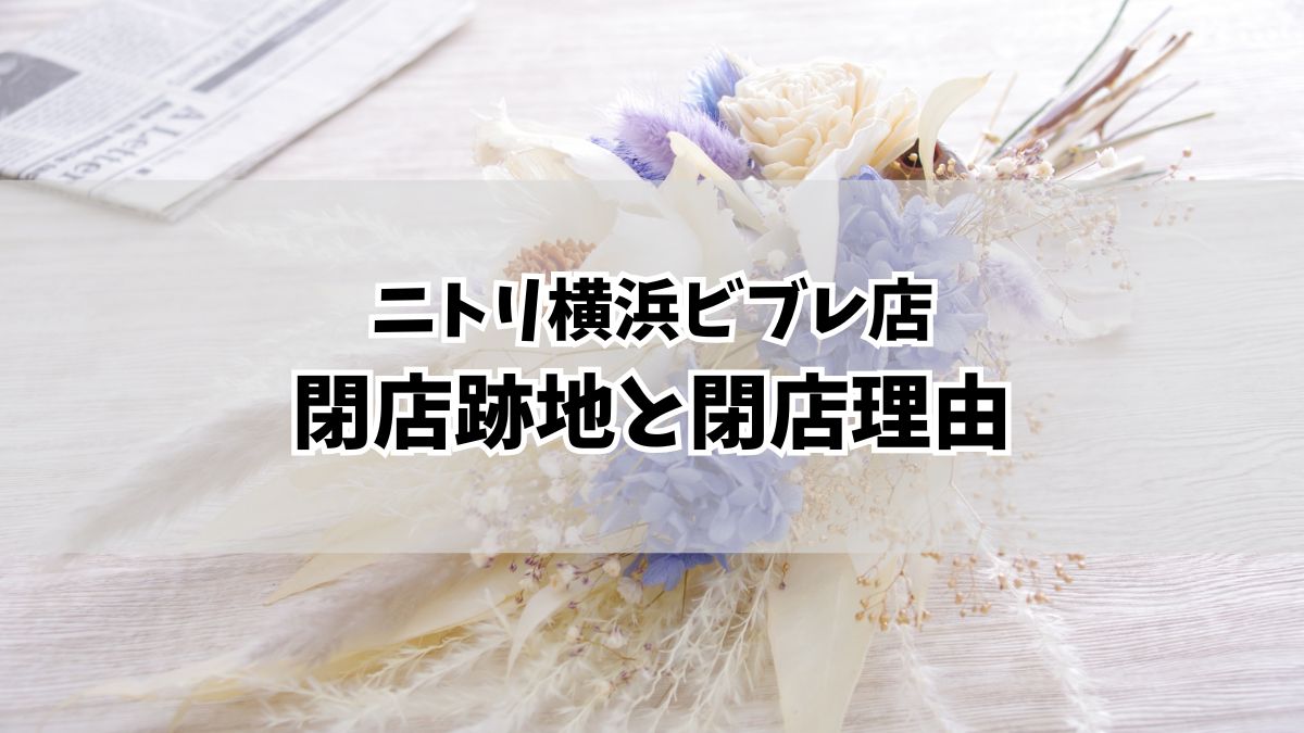 ニトリ横浜ビブレ店の閉店後の跡地は？閉店理由と近隣店舗情報も！